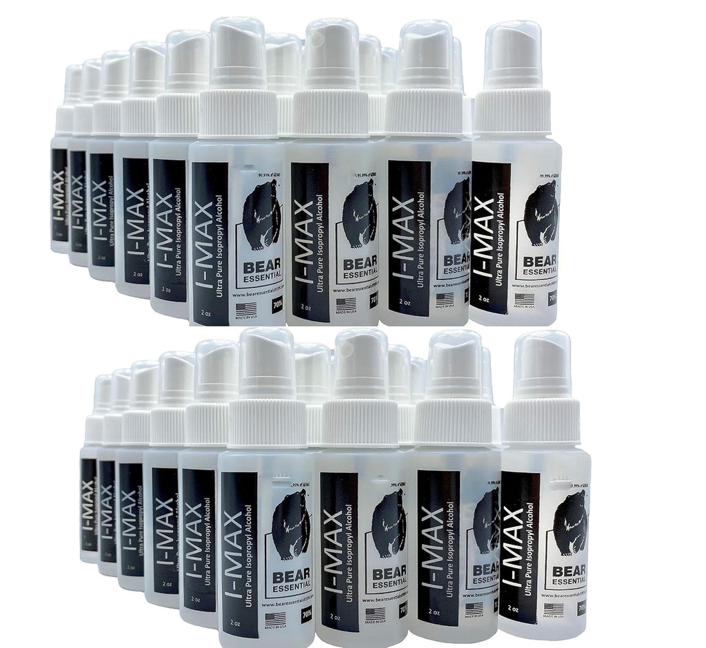 High Purity USP Grade Isopropyl Alcohol 70% - 48 Spray Bottles - 2 OZ Each H968