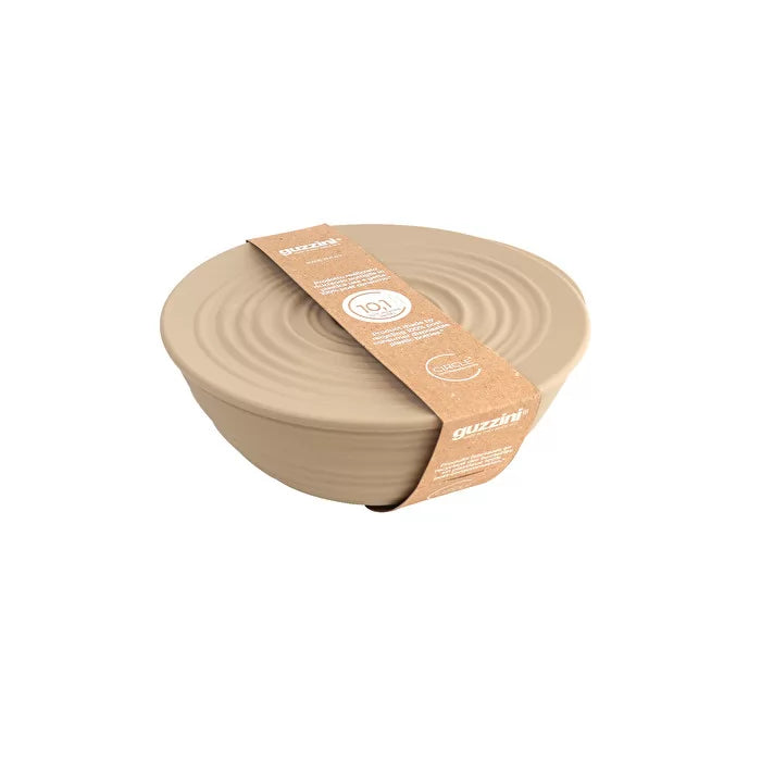 L Bowl with lid Clay R8185