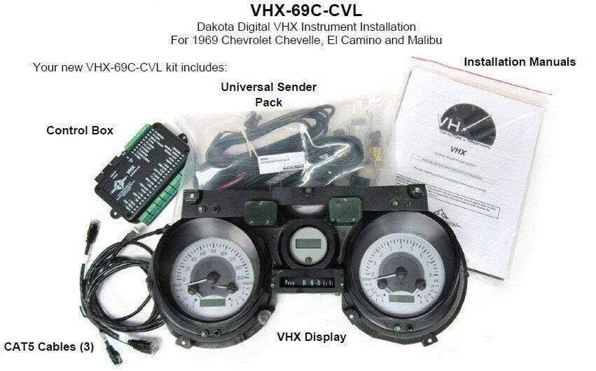 69 Chevy El Camino Chevelle Analog Gauges System N15669