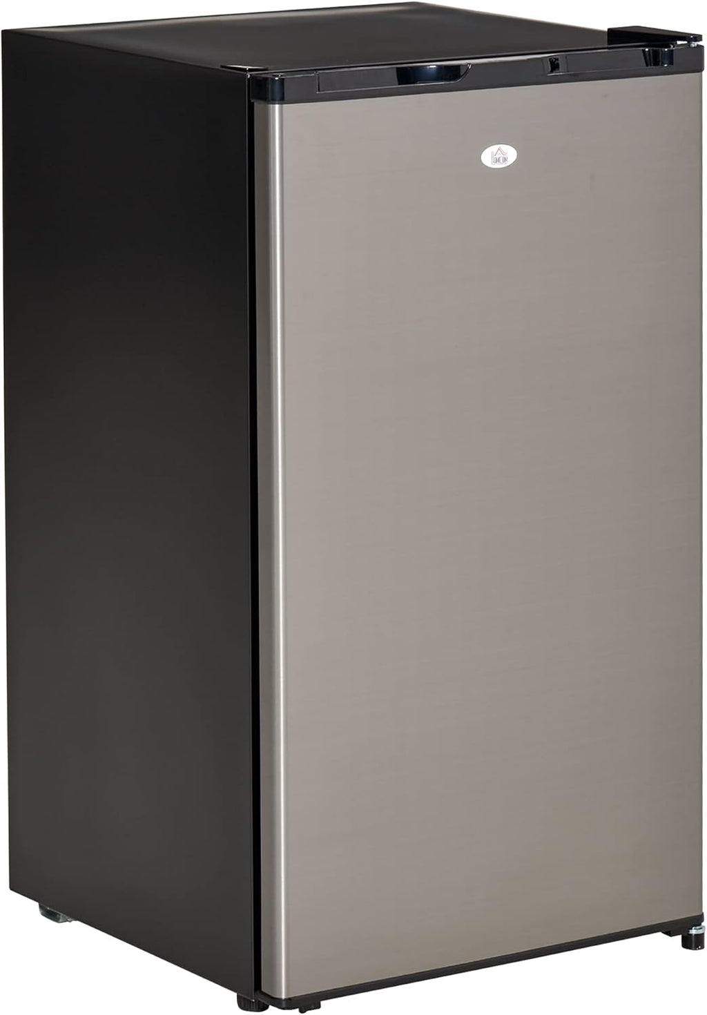 Black/Silver Compact Mini Refrigerator with 3.1Cu Ft Capacity T88555