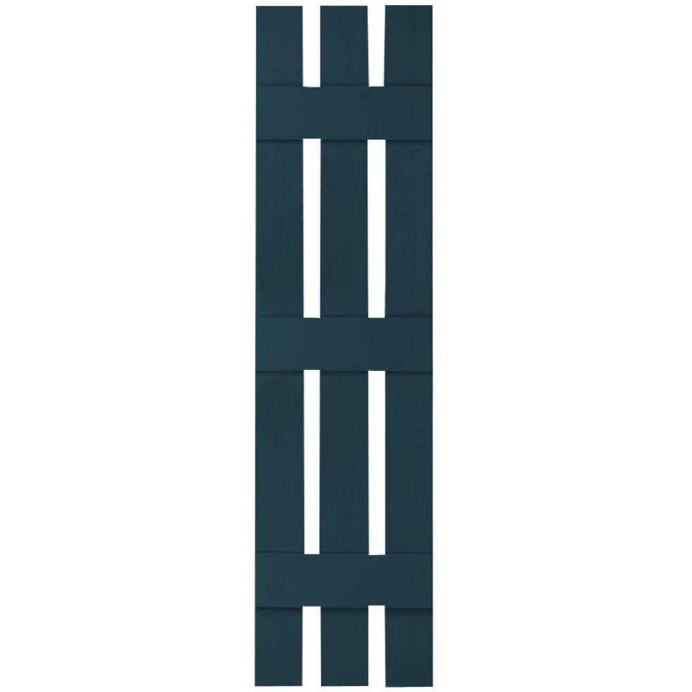 Midnight Blue Vinyl Board and Batten Shutters Pair V192