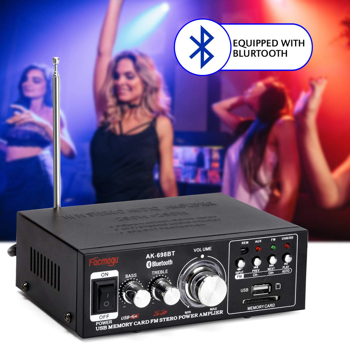 250W+250W Bluetooth Audio Power Amplifier K873505