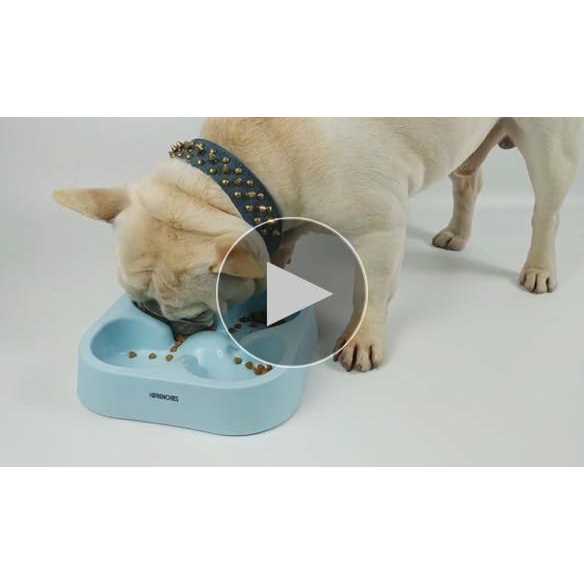 Slow Feeding Dog Bowl Striped Pattern W1284