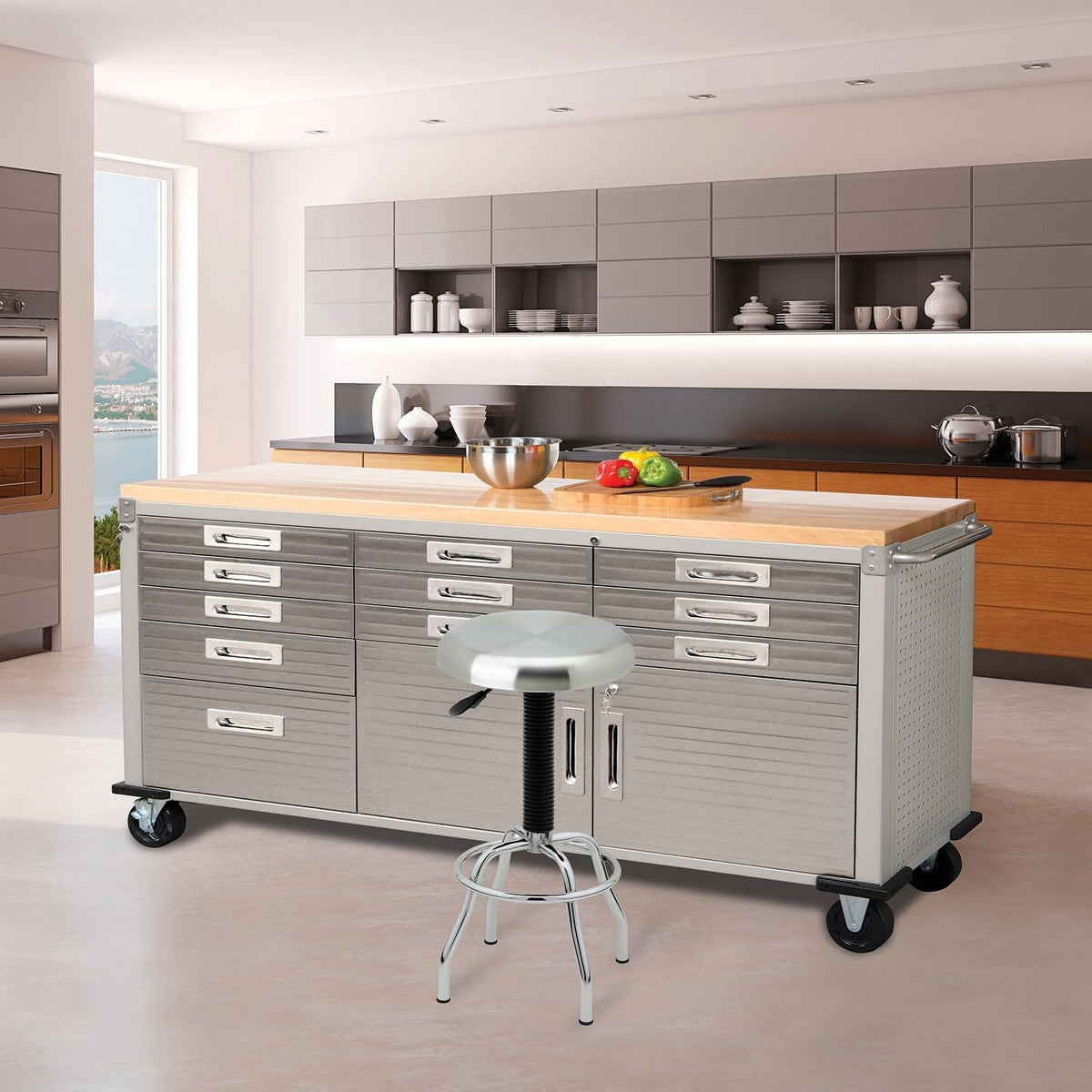 Granite Rolling Workbench N11503