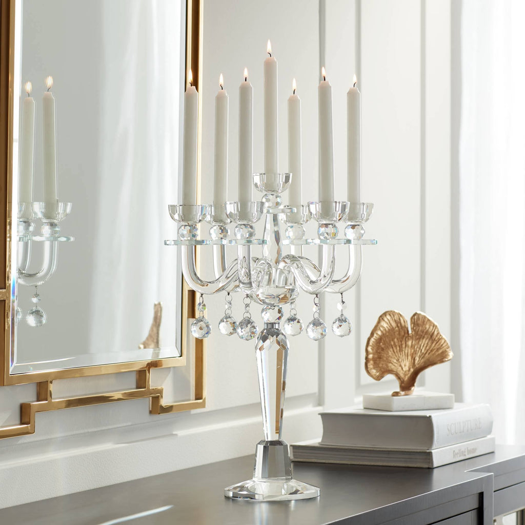 Crystal Candelabra Taper Candle Holder L57907
