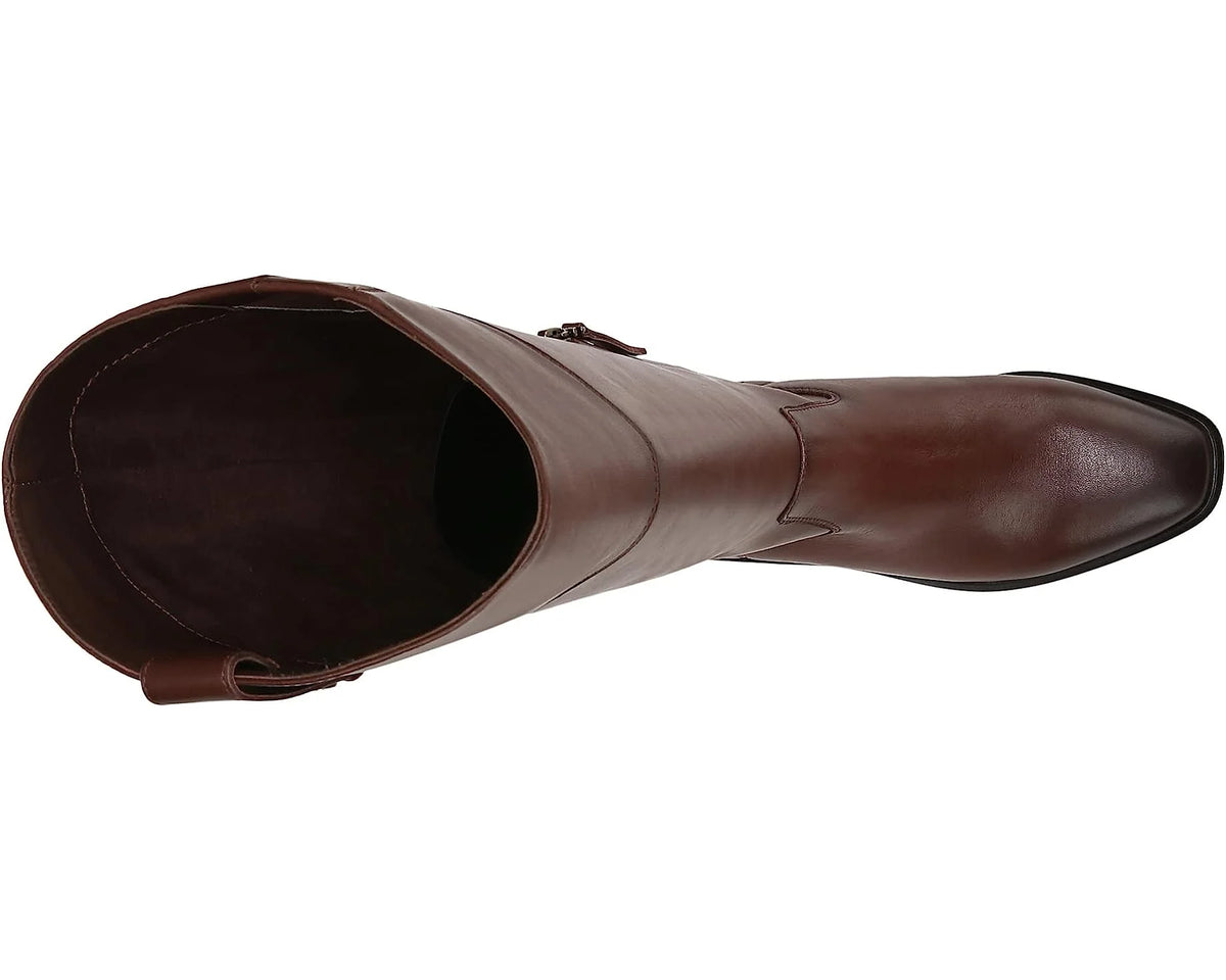 Brown Leather Knee High Riding Boots O624341