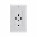 4 Pack White 4.8A Dual USB 15-Amp Wall Outlet I509531