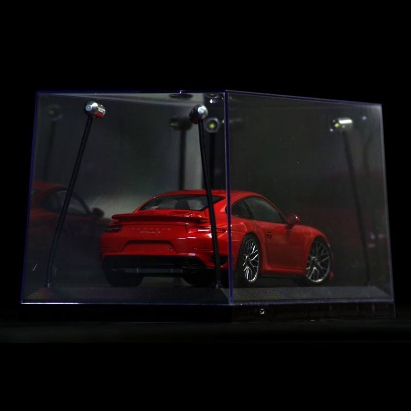 Display Case 1/18th LED Black D968