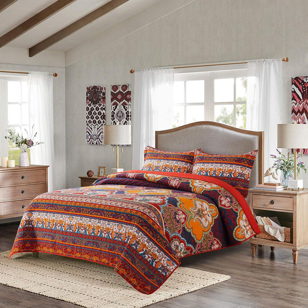 Cotton Bedspread Quilt Set E13010