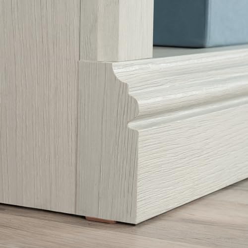 5 Tier Wooden Bookcase Bookshelf in Chalked Chestnut U24216