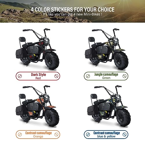 Camo Blue & Yellow Electric Mini Dirt Bike U5228