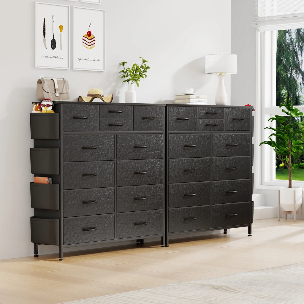 White 10 Drawer Dresser H2985