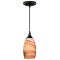 Toffee Swirl Glass Mini Pendant W96628