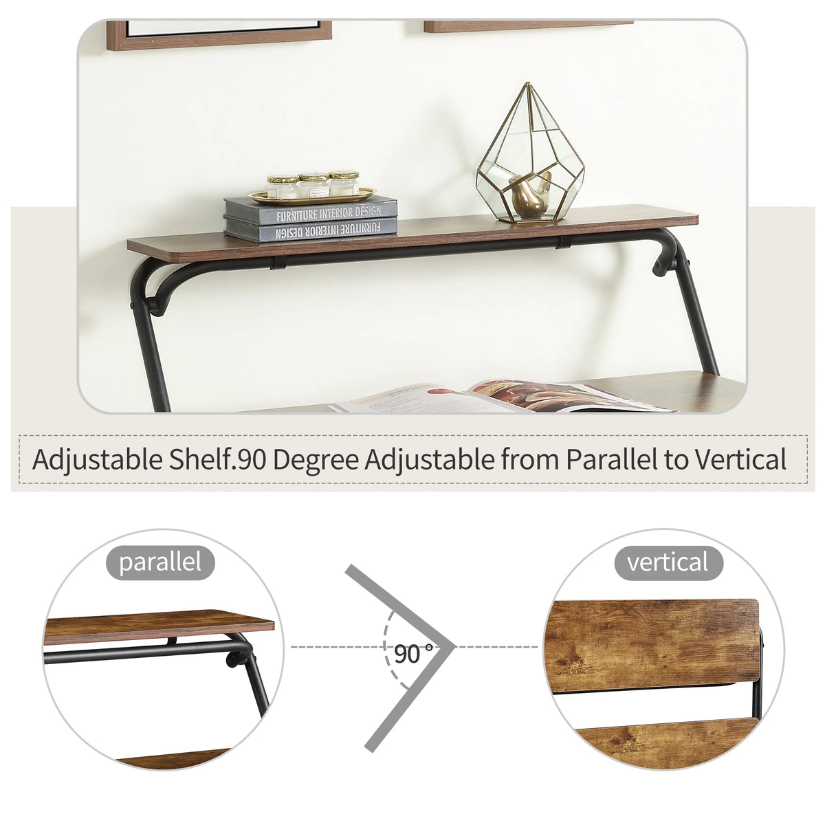 Folding Desk with Shelf L6970