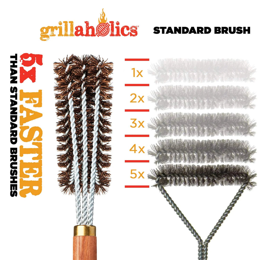 Palmyra Grill Brush with Wooden Handle B9177