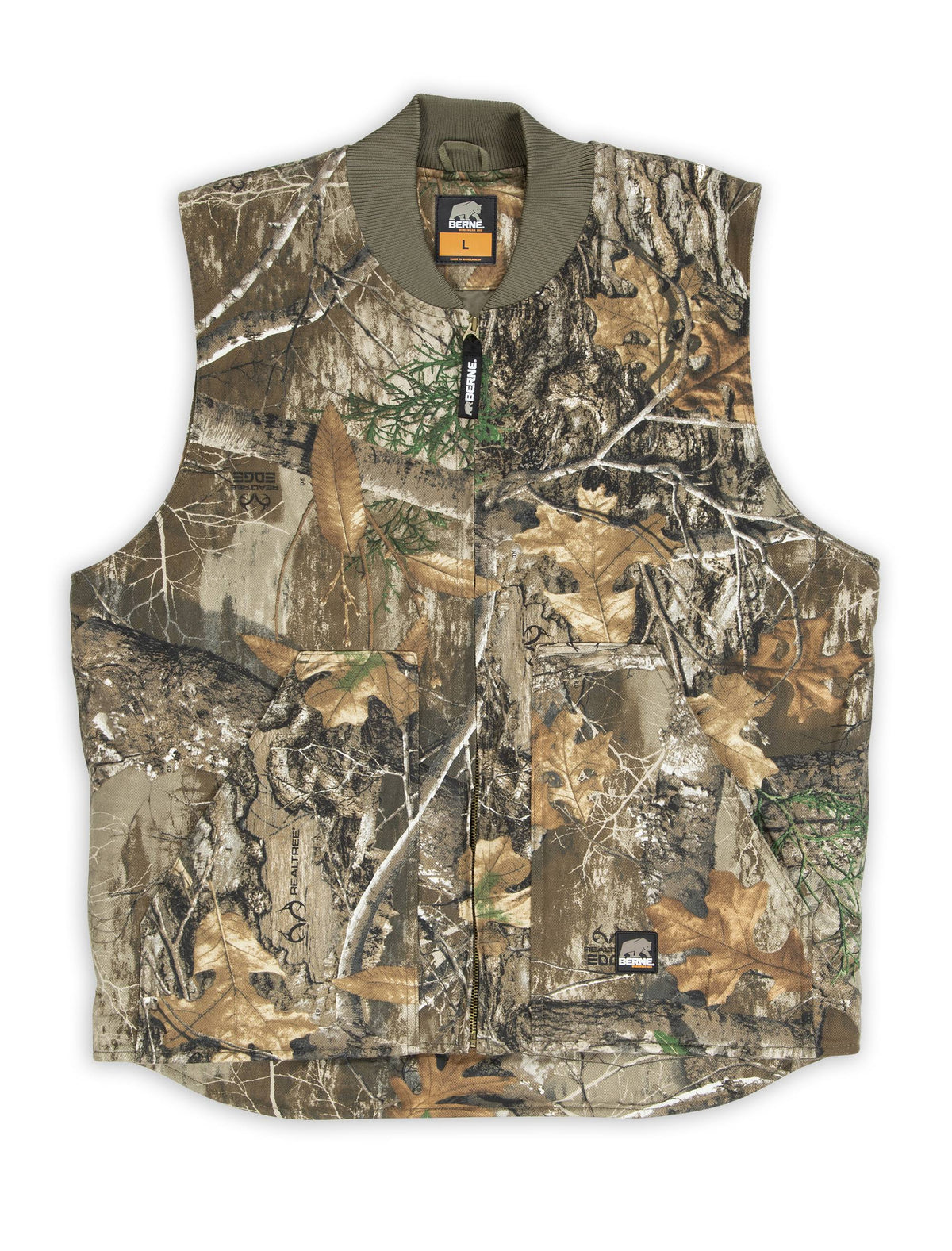 Quilt-Lined Camouflage Vest D630