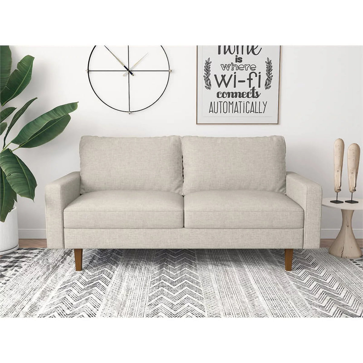 Beige Linen Sofa G1615