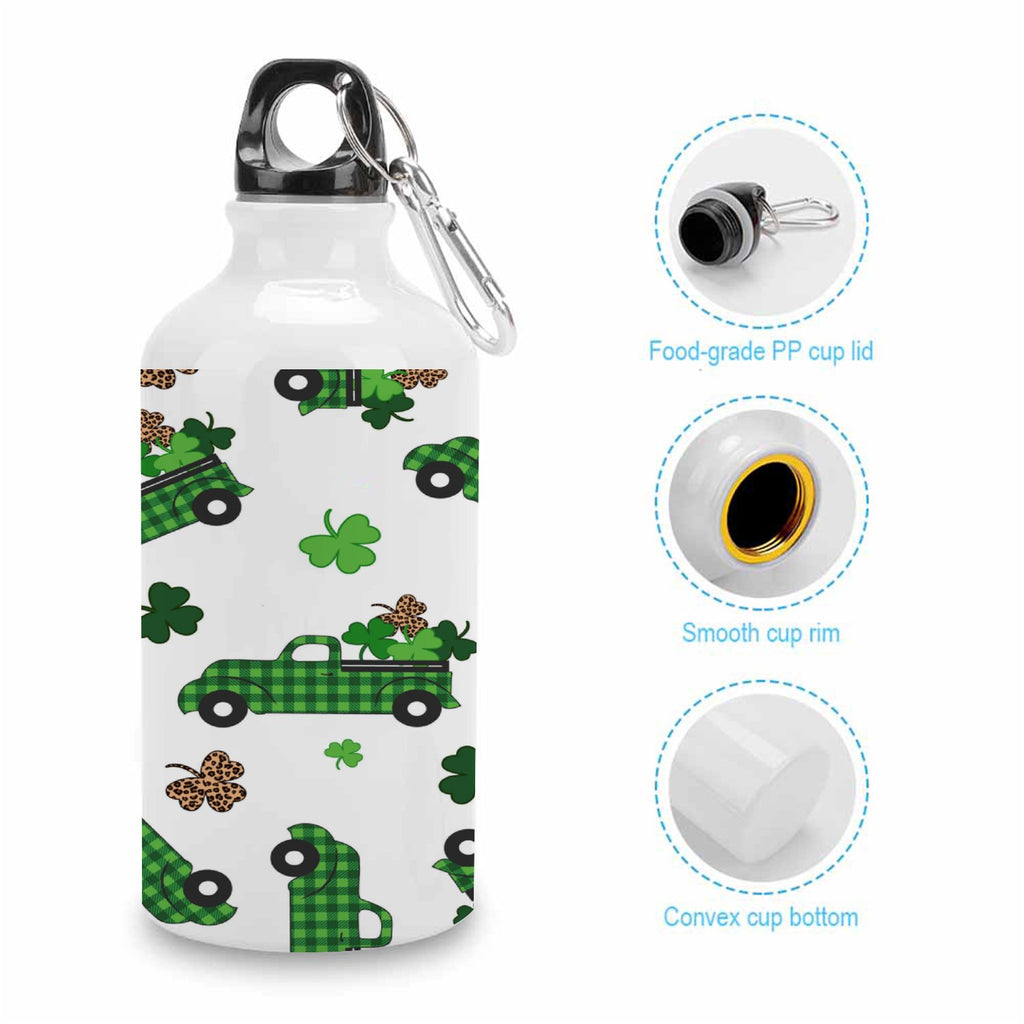 Green Truck 400ml Sport Aluminum Water Bottle with Twist Cap O8956