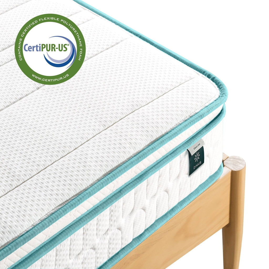 Euro Top Memory Foam Spring Hybrid Twin Mattress K2607