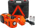 Electric Car Jack Kit 5Ton 12V Hydraulic Car Jack Lift with Electric Impact Wrench J2608