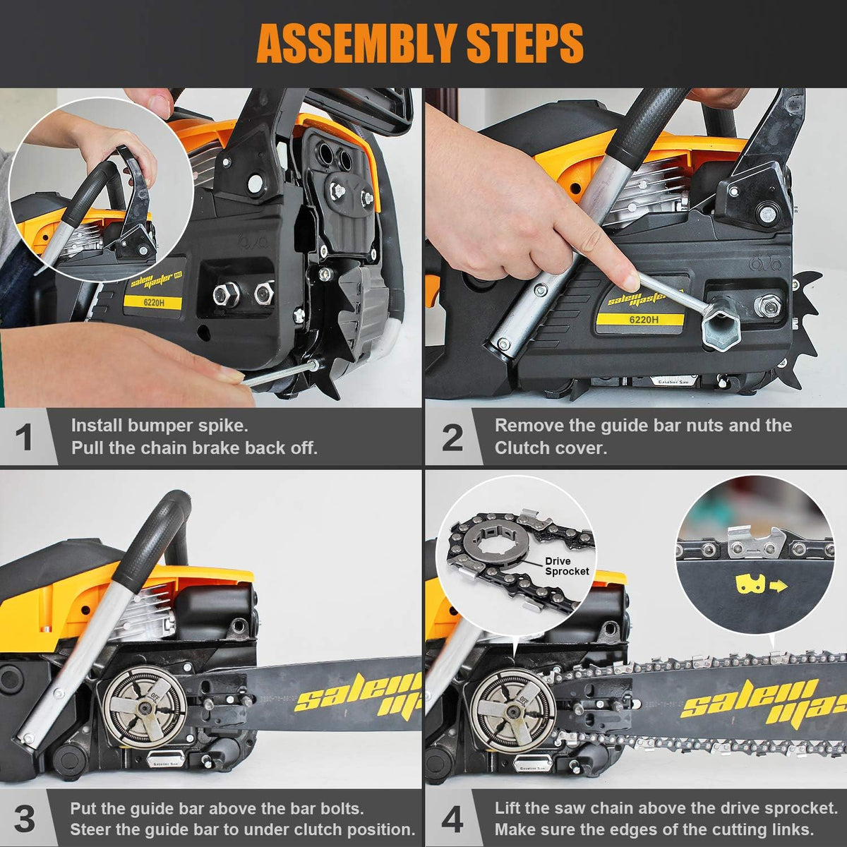 62CC 20-Inch Gas Chainsaw M733