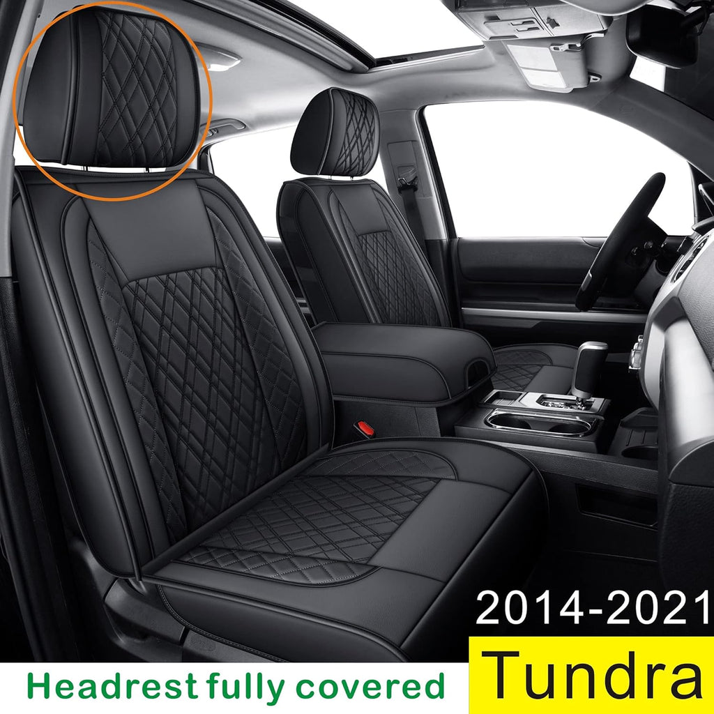 Black Faux Leather Seat Covers G408