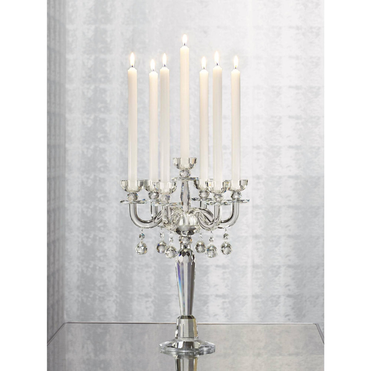 Crystal Candelabra Taper Candle Holder L57907