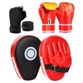 Kids Boxing Gloves and Punching Mitts Set with Hand Wraps A157163