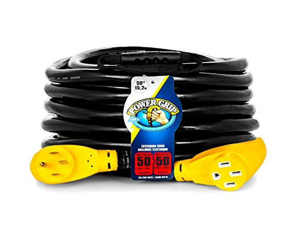 50-Foot 50-Amp RV Extension Cord with Copper 6/3 + 8/1-Gauge Wires U625