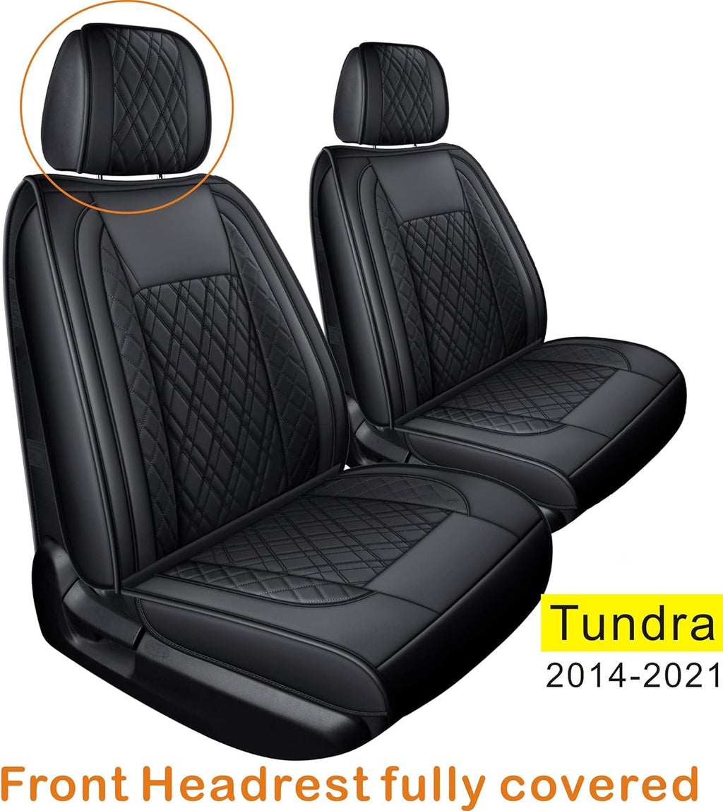 Black Faux Leather Seat Covers G408