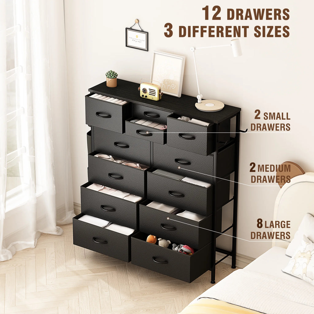 White 10 Drawer Dresser H2985