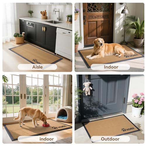 Brown 17x30 Non-Slip Outdoor Door Mat X5574