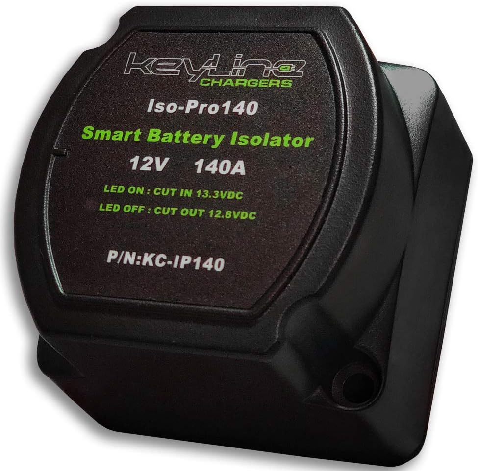 12V 140 Amp Dual Battery Smart Isolator Voltage Sensitive Relay J405