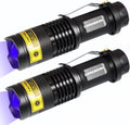 UV 365nm Blacklight LED Flashlight 2 Packs J577504