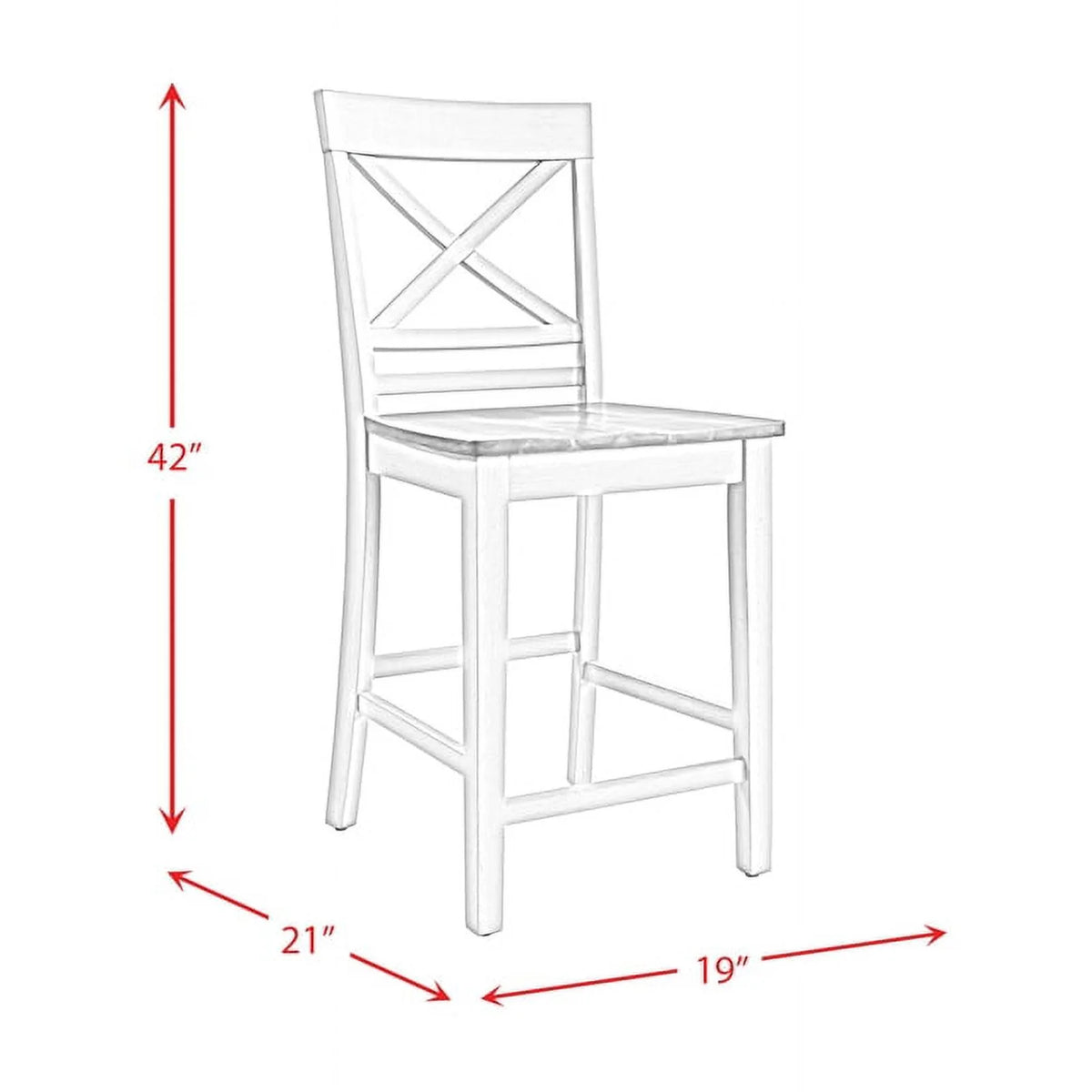 Counter Height Side Chair Set A23340