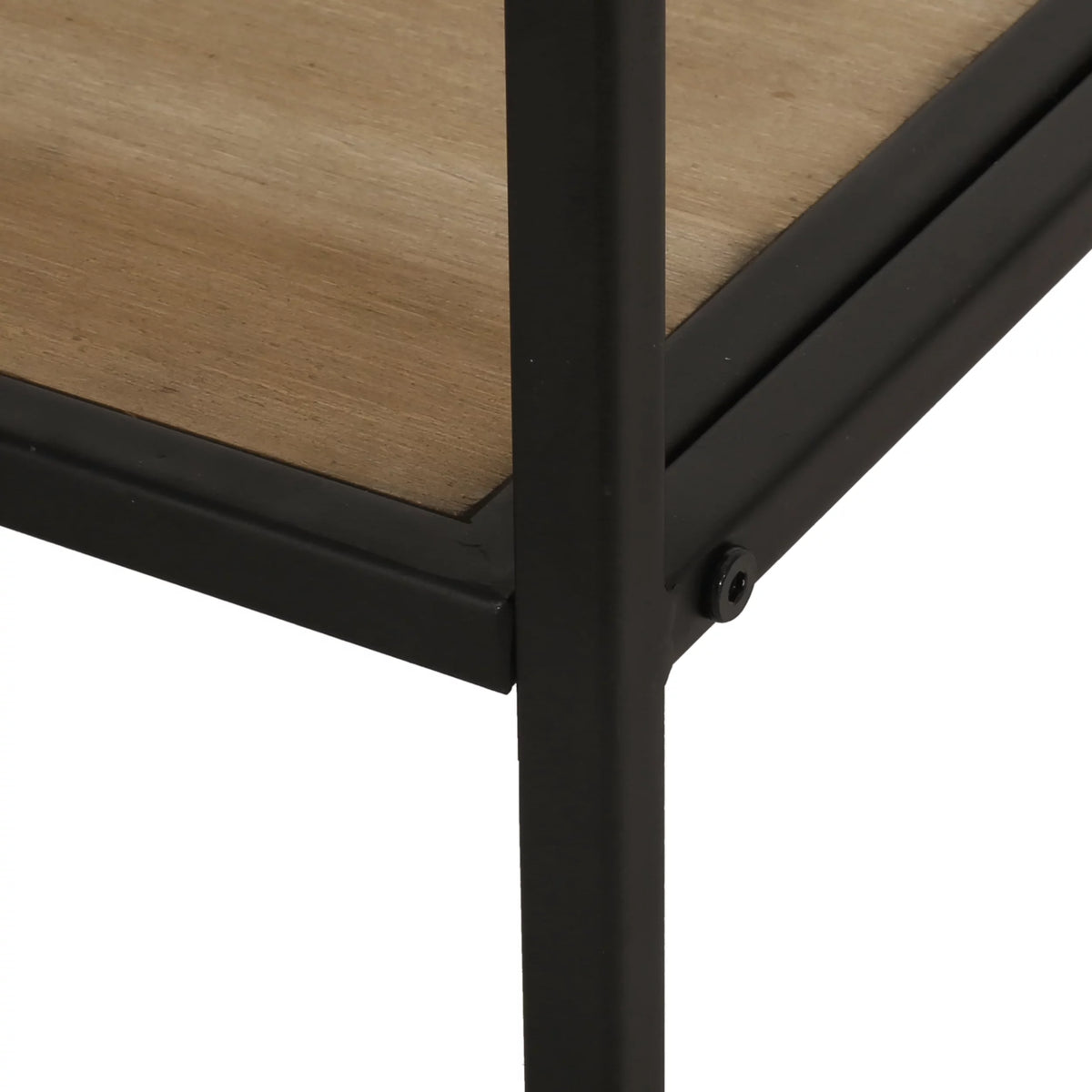 Wood and Metal Console Table with Storage P8376