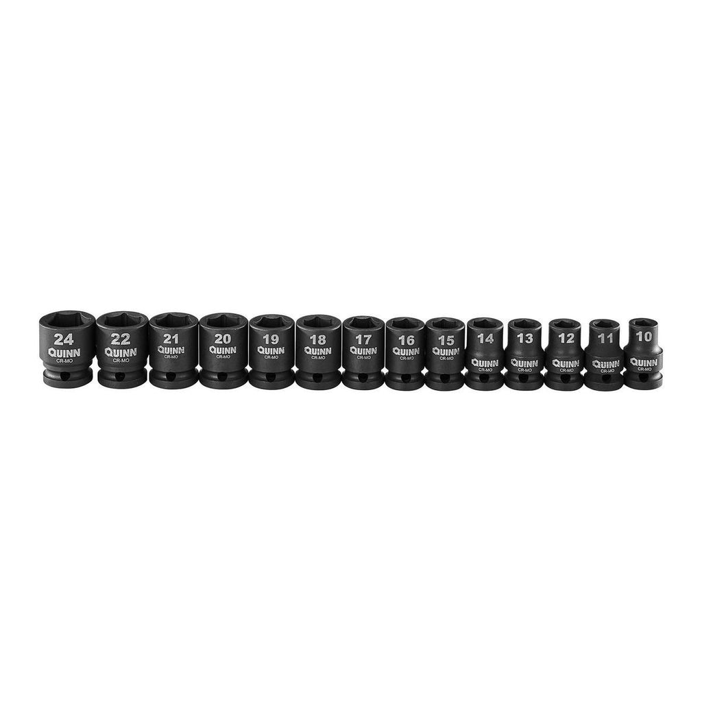 1/2 in. Drive SAE and Metric Impact Socket Set, 61-Piece J2424