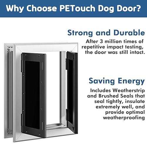 Aluminum Pet Door with Double Panels E534747
