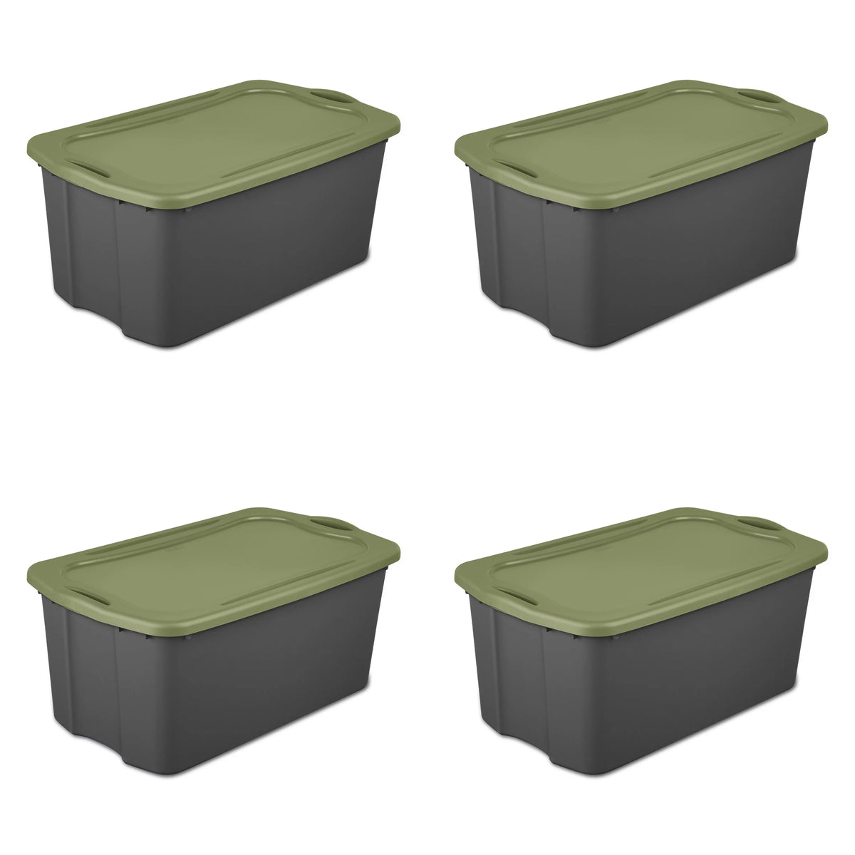 30 Gal. Plastic Storage Bin Set of 4 N36090