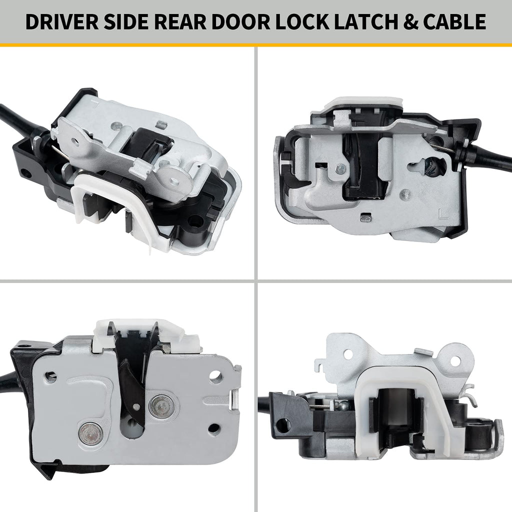 Left Driver Side Upper and Lower Locking Latches Assembly Pack of 2 J115538