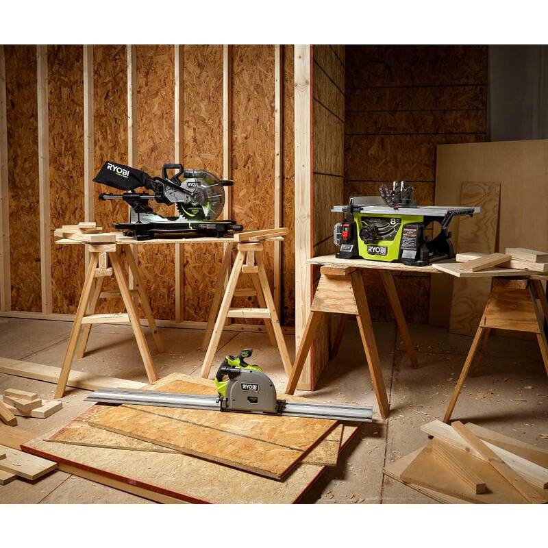 18V Brushless Cordless 10 in. Sliding Compound Miter Saw Kit with Battery, Charger, and Stand M221732