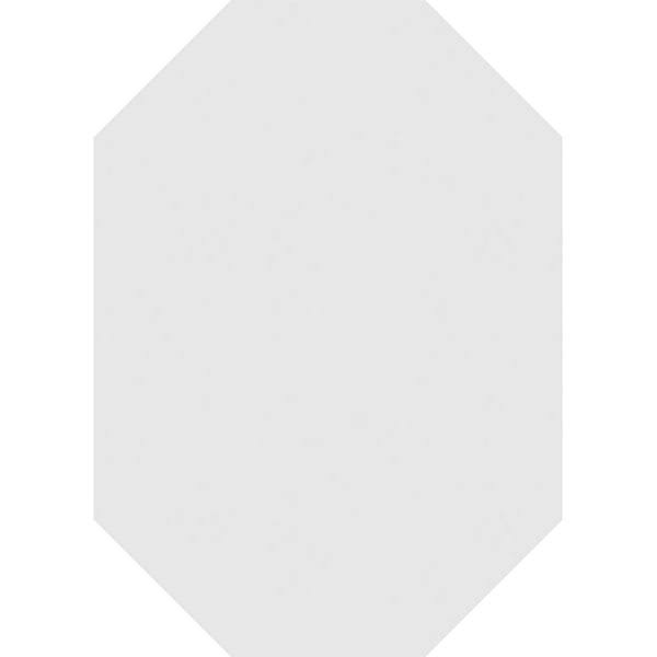 Vertical Elongated Octagon Surface Mount PVC Gable Vent V941875