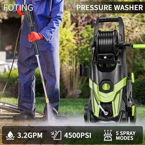 4500 PSI 3.2 GPM Electric Pressure Washer with 4 Quick Connect Nozzles B89094