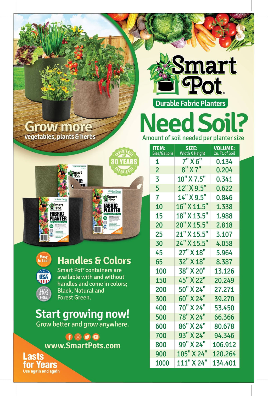Tan 500 Gal Smart Pot Y5519