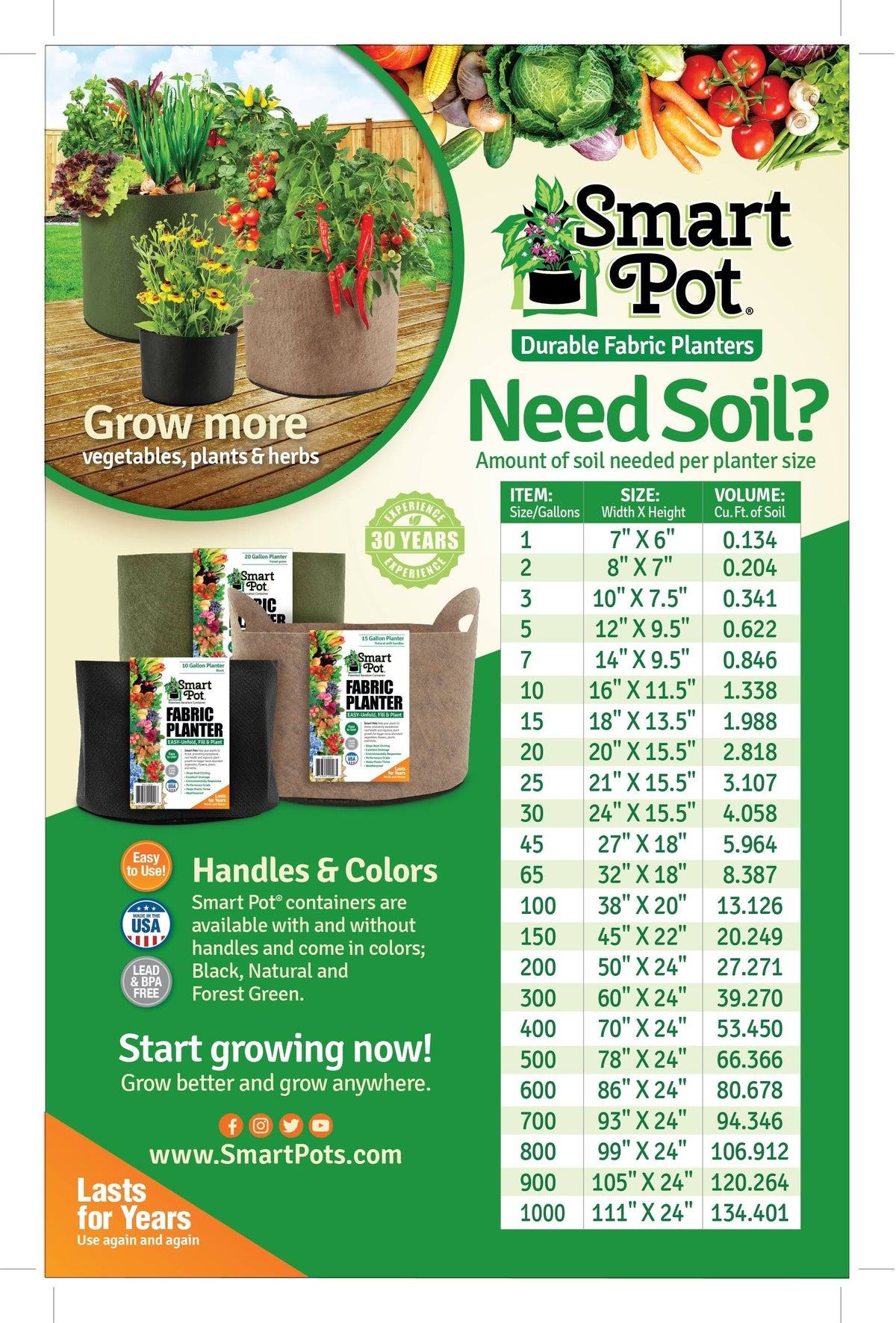 Tan 500 Gal Smart Pot Y5519