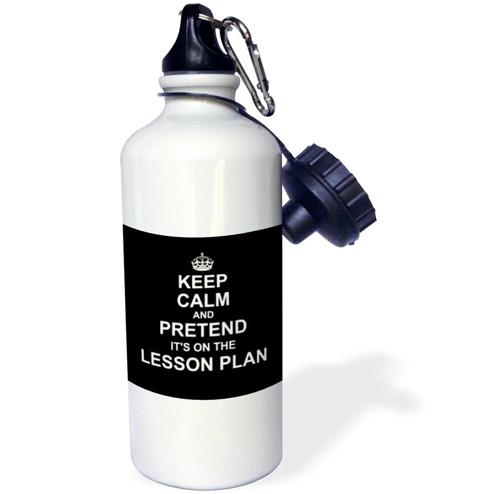 Black Sports Water Bottle, 21oz Q6935