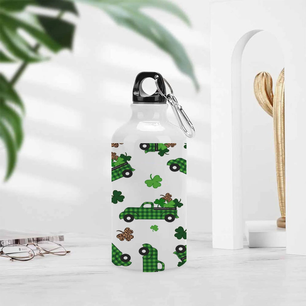 Green Truck 400ml Sport Aluminum Water Bottle with Twist Cap O8956