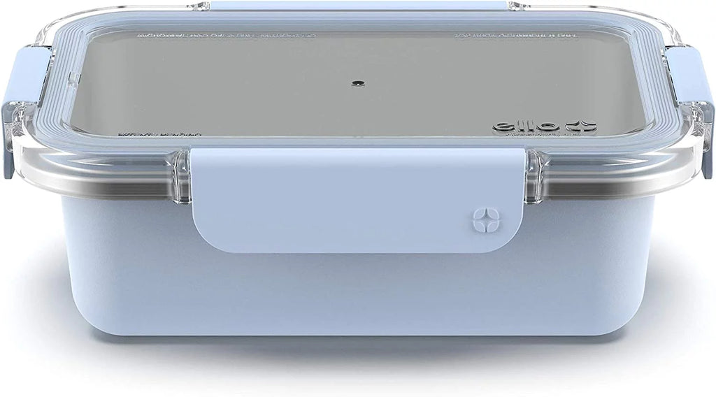 Stainless Steel Rectangle Food Storage Container with Leak-Proof Lids, 4 Cup F72676