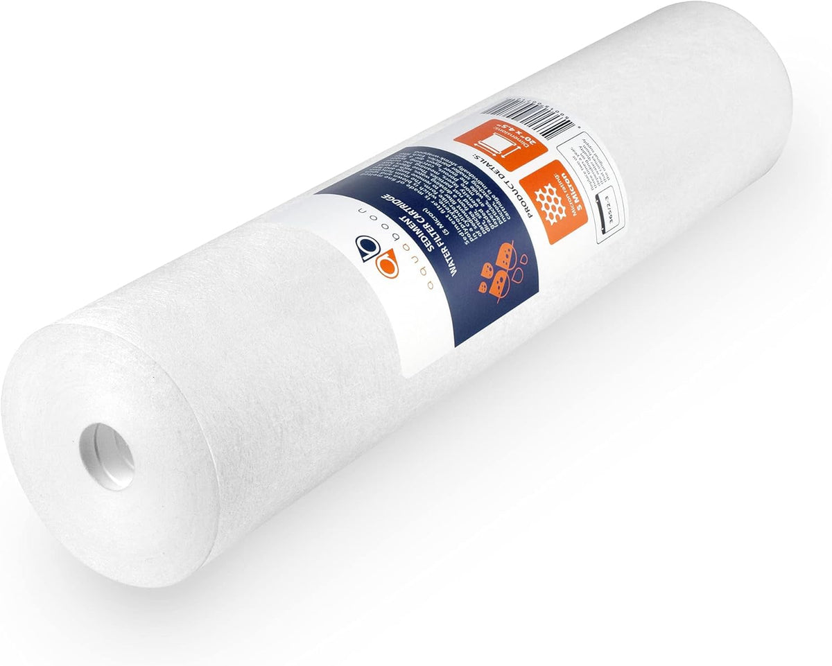 20” x 4.5” 3-Stage Whole House Water Filter System with Bracket, Sediment And Carbon 5 Micron U9609