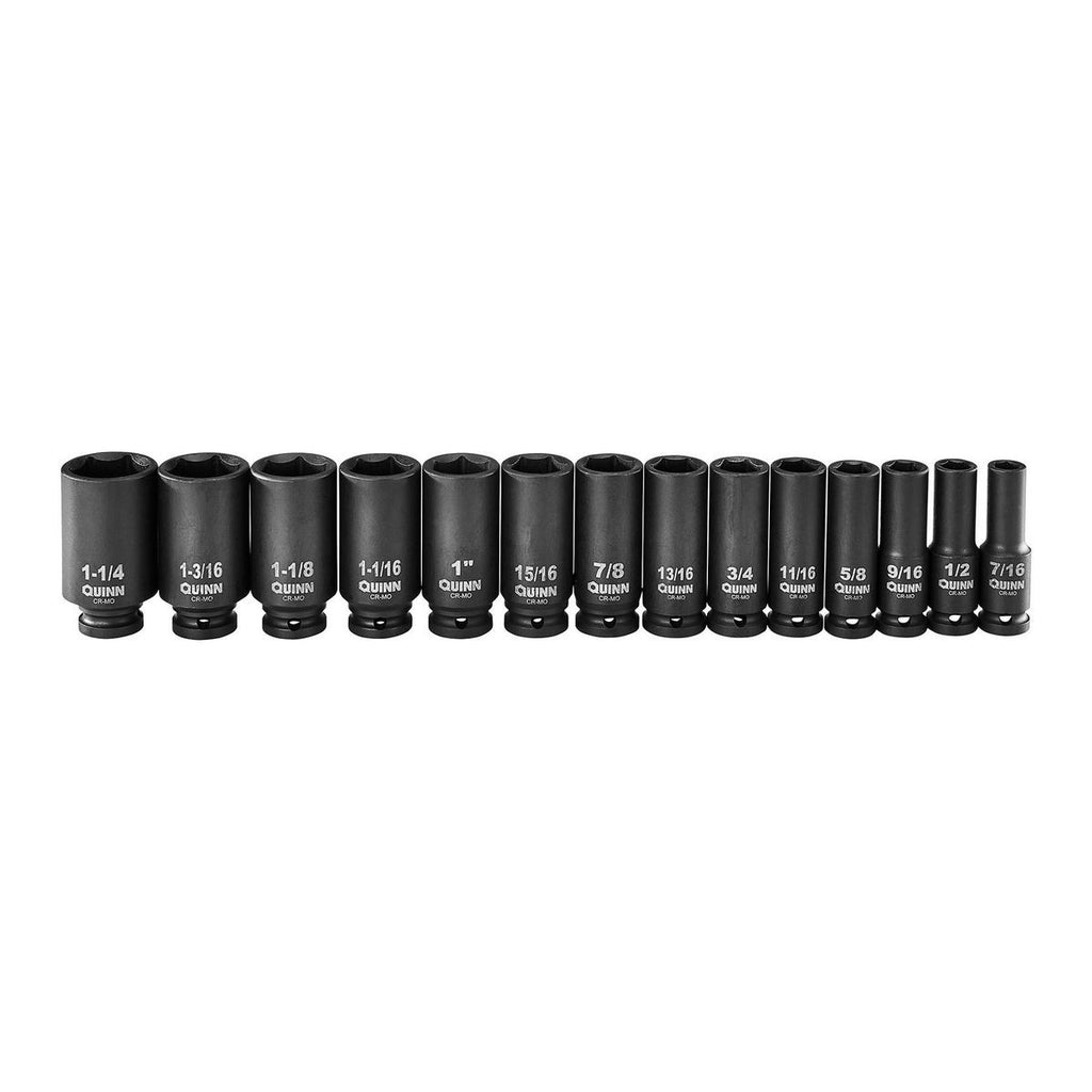 1/2 in. Drive SAE and Metric Impact Socket Set, 61-Piece J2424